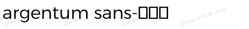 argentum sans字体转换